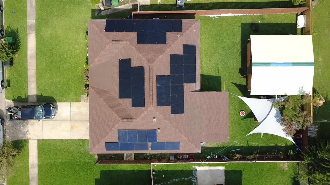 Batería solar moderna